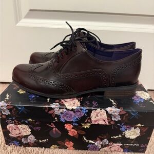 Clarks Rich Brown Leather Brogue style Oxfords